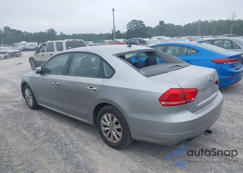 2013 Volkswagen Passat 2.5L S из США, поврежденный, VIN 1VWAP7A33DC075407